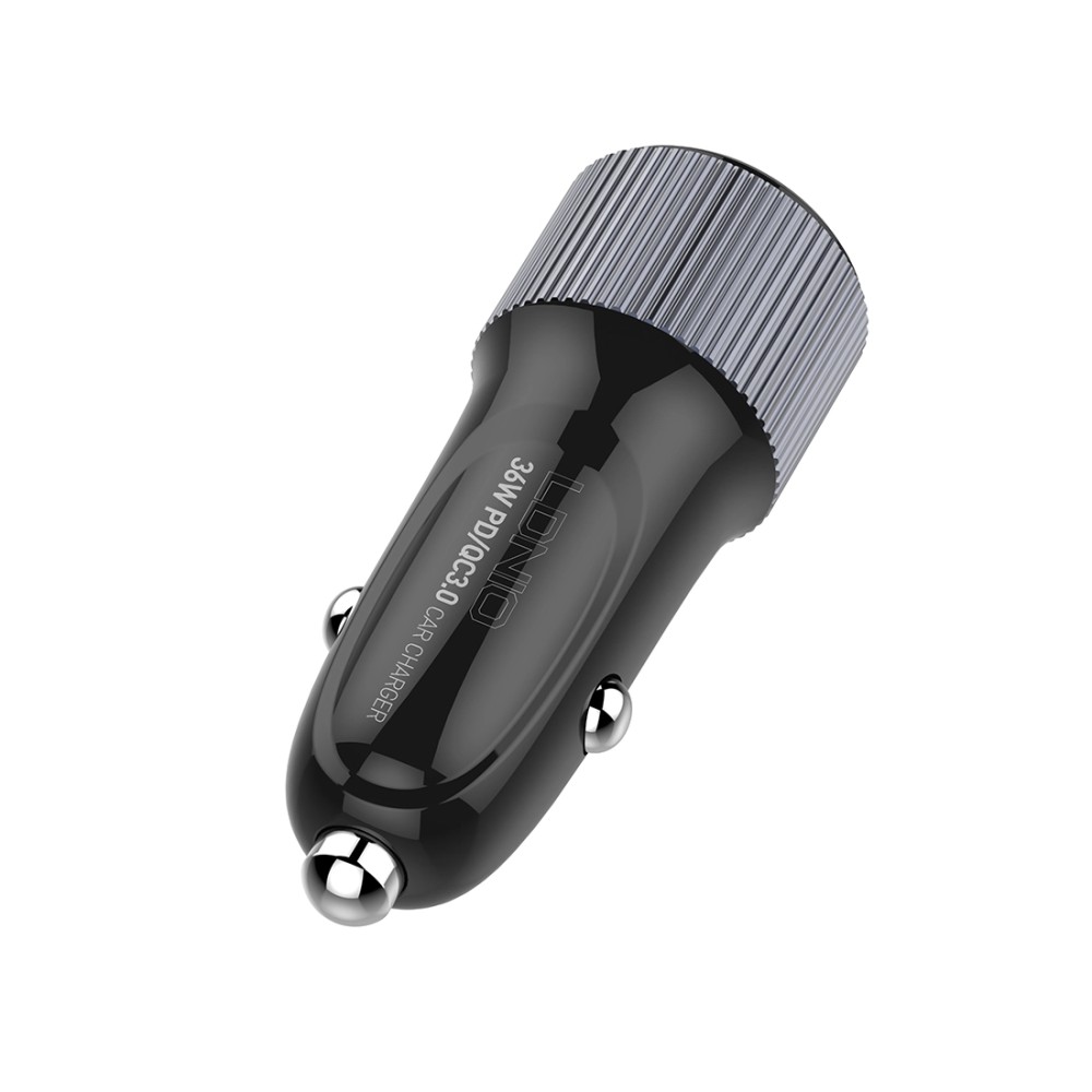 Автомобильное зарядное устройство LDNIO C510Q 2*USB?A,C) Type-C Чёрный