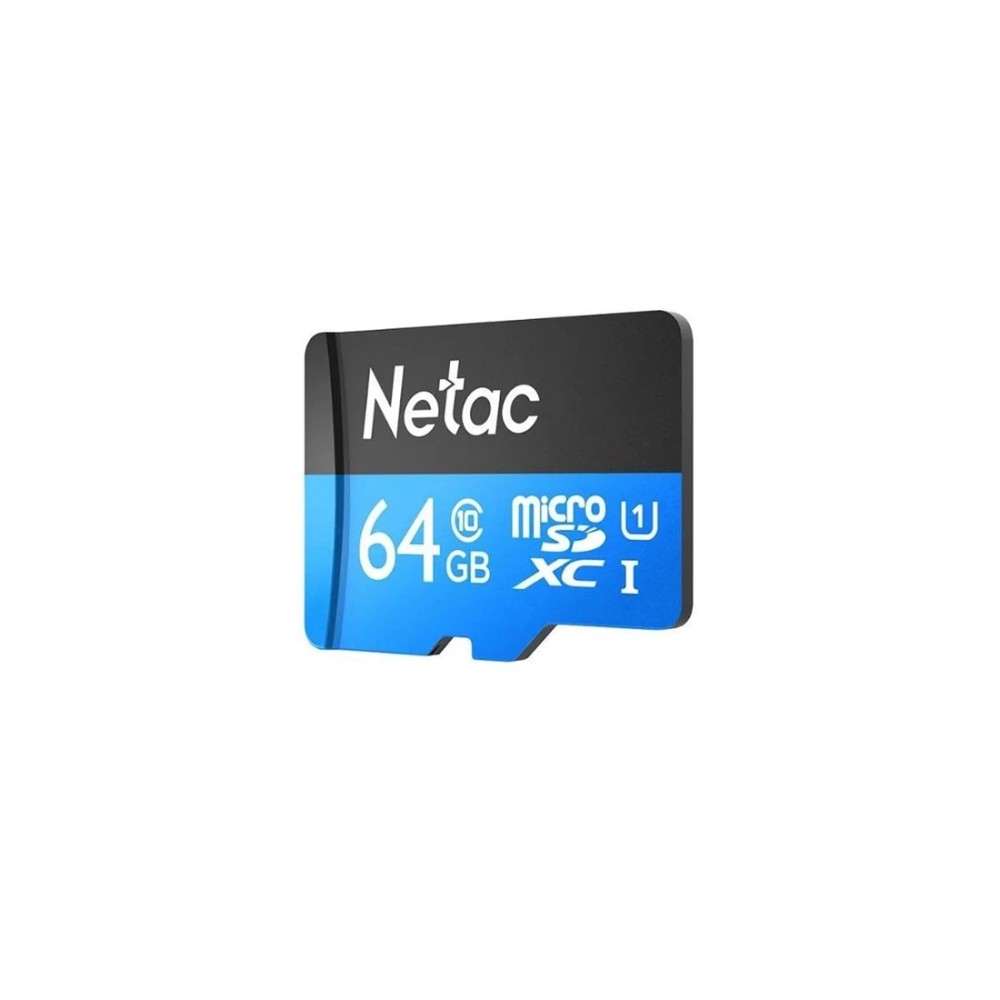 Карта памяти Netac NT02P500STN-064G-R U1/C10 64GB с адаптером SD